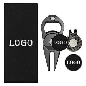 Tùy Chỉnh Thiết Kế Đa Chức Năng Golf Divot Công Cụ Kim Loại Mềm Mở Chai Với Bóng Đánh Dấu Biểu Tượng Tùy Chỉnh - Product Image 1