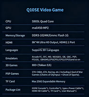 Nouvelle console de jeu portable RS5, jeux 3D, Android 5G, 4K, double usage, haute définition, pour joueur, 64 Go de mémoire, jeux