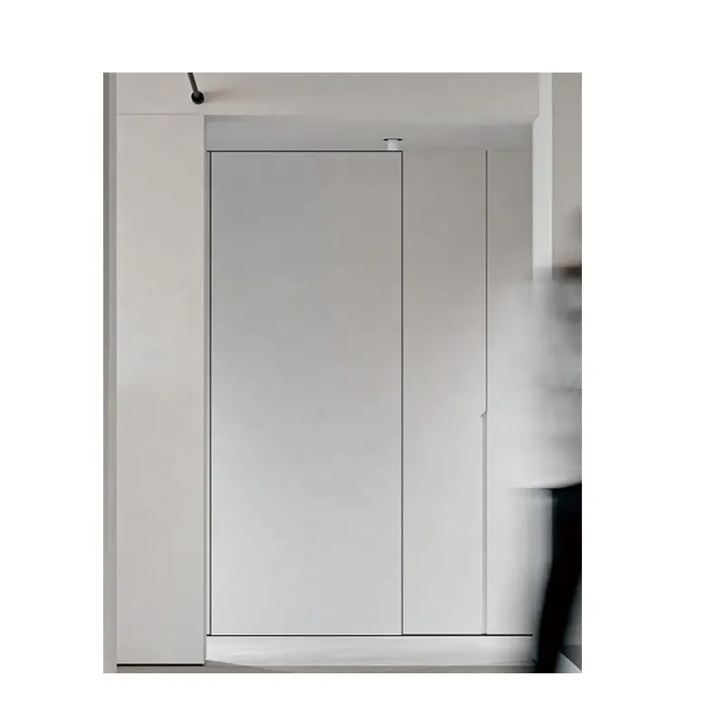 Intérieur moderne en bois Porte intérieure invisible sans cadre pour chambre à coucher Porte en bois battante Porte intérieure blanche invisible sans cadre