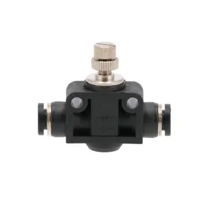 Pneumatic air push to connect plastic fitting PA-8 quick release connector 8mm handle valve fitting throttle valve