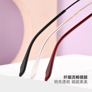 Elegantes Monturas de Gafas Redondas de Aleación para Mujer 34603 con Lentes Acrílicas Medianas, Origen Danyang - Product Image 2