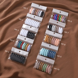 Mode <span class=keywords><strong>pas</strong></span> <span class=keywords><strong>cher</strong></span> Hijab broche 8 pièces en plastique Sari broches vêtements élégant broche couleur mélangée écharpe Clip <span class=keywords><strong>épingles</strong></span> de sûreté - Product Image 5