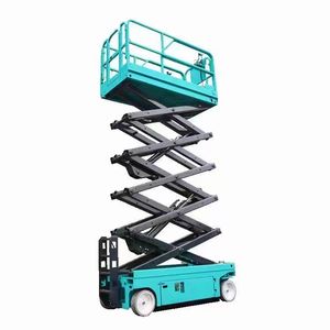 Gunting Lift Lift Mini tolok 6 Meter 8 Meter gunting swadorong garpu pengangkat hidrolik Harga <span class=keywords><strong>Platform</strong></span> - Product Image 1