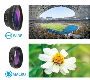 Venta caliente Universal teléfono móvil PROFESIONAL 37MM 0.45X 49UV Super gran angular Macro 2 en <span class=keywords><strong>1</strong></span> lente de teléfono móvil - Product Image 5