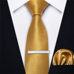 Cravates en <span class=keywords><strong>soie</strong></span> pour hommes de luxe personnalisées couleur pure <span class=keywords><strong>unie</strong></span> 2.35 "(6CM) <span class=keywords><strong>cravate</strong></span> mince <span class=keywords><strong>unie</strong></span> cravates fines pour hommes - Product Image 3