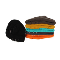 Syh1137 Distressed Beanie Winter Gebreide Hoeden Trendy Metalen Ringen Pin Hiphop Skull Cap
