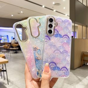 Cầu Vồng Aurora Leopard trường hợp Đối với Samsung S24 Ultra S23 FE S22 cộng với A55 A54 A53 A52 A35 A34 A25 A24 A23 A15 A14 A13 đá cẩm thạch Bìa - Product Image 5