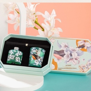 Bán buôn tùy chỉnh thơm thân thiện với môi hương liệu Hộp Quà Tặng thiết lập không có lửa sáp đậu nành nến & khuếch tán cho Giáng sinh & Halloween - Product Image 2