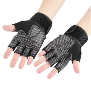 Gant de levage de sport de Bruxelles, gant de cyclisme de sport de levage Gant demi-doigt respirant en fibre Grip supplémentaire (Noir) - Product Image 3