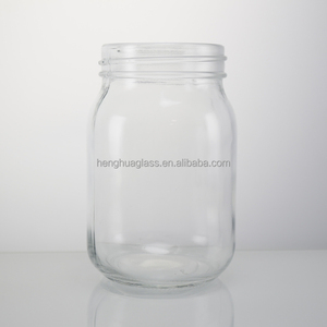 Nhà Sản Xuất 500Ml 16Oz Rõ Ràng Vòng Glass <span class=keywords><strong>Mason</strong></span> Jar Cho Mứt Mật Ong Dưa Thực Phẩm Lưu Trữ Container Với Nhôm Vít Cap Trong Kho - Product Image 5