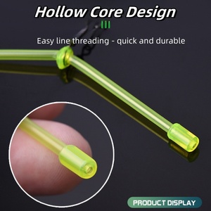 Vente en gros <span class=keywords><strong>Tube</strong></span> de pêche en plastique porte-<span class=keywords><strong>canne</strong></span> à flotteur pour la pêche en mer avec perles phosphorescentes et plusieurs hameçons matériel de pêche - Product Image 6