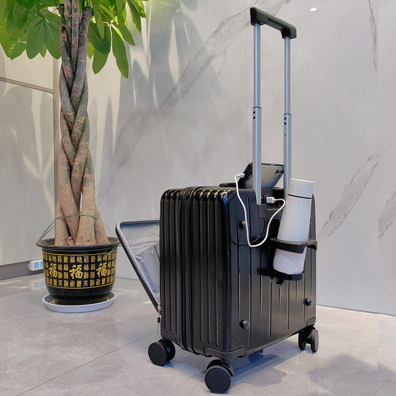 Obsidian Black [ดีไซน์เปิดด้านหน้า ที่วางแก้ว และชาร์จ USB]