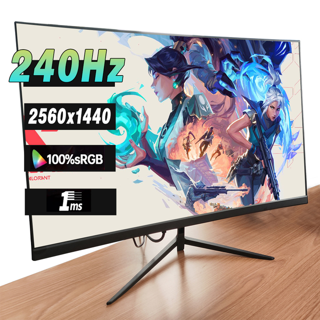 Curved Display Gaming Computer Monitor Led Monitor With Dp Input 300/240/180/165/100hz 24/27/32 Inch 2K/4K