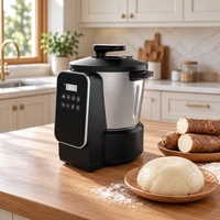 Machine à FUFU Automatique 8L, Mélangeur Électrique pour Cassava, Banku, Ugali, Nshima, Eba, avec Panneau Tactile Numérique et Fonction Soupe et Riz