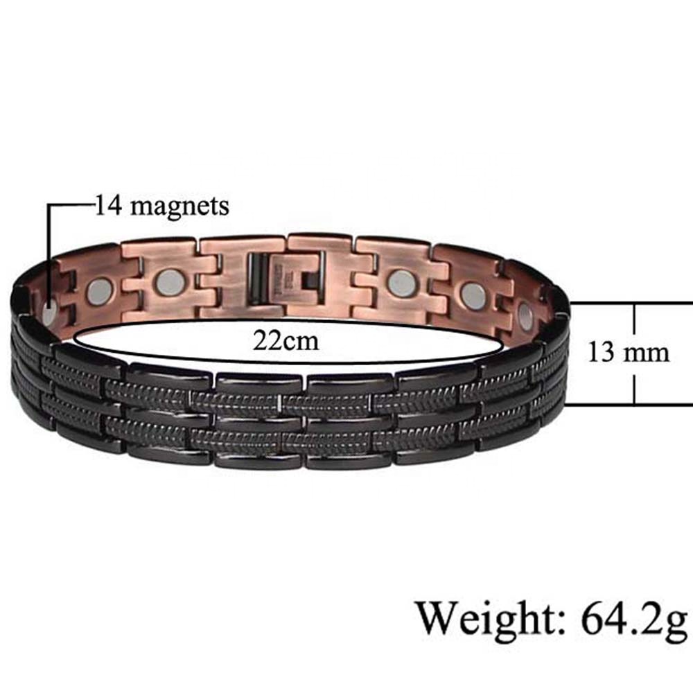Bracelet De Santé En Cuir Avec Cuivre - Générique - Neuf - Bien-être
