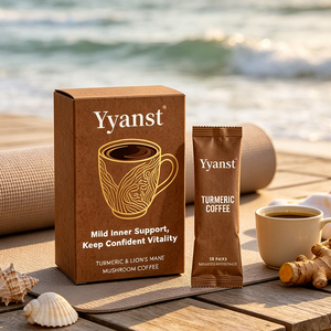 Café de Cúrcuma y Melena de León con Nutrientes Suaves, 10 Paquetes en Caja Kraft Marrón Impresa para Apoyo Vital Diario, Venta al por Mayor OEM - Product Image 5