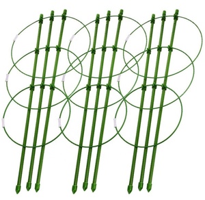 Cages de soutien pour plantes de 18 pouces avec 3 anneaux réglables, lot de 3 (30 pouces) - Product Image 1