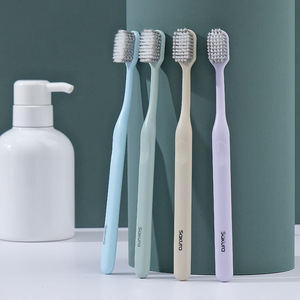 Sakura <b>Toothbrush</b> Soft Bristles Wide <b>Head</b> Adult Manual Travel Use - Product Image 1