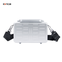 Pour Koncai valise de maquillage dure Portable Mini sac cosmétique à bandoulière avec organisateur de mallette à outils en aluminium de grande capacité