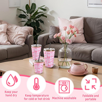 Manchons de tasse à café personnalisés avec logo, isolés, résistants à la chaleur, réutilisables, antidérapants, durables, conservant le froid, pour la publicité et les souvenirs
