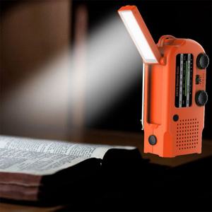 Radio Solar de Manivela para Prevención de Desastres, Linterna, Cargador de Teléfono Móvil con Luz de Lectura, Banco de Energía, Venta al Por Mayor de Fábrica - Product Image 4