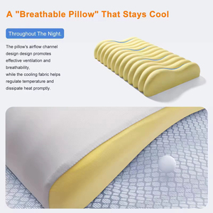 Oreiller cervical en mousse à mémoire de forme à double hauteur, soutien ergonomique du cou pour soulager la douleur et aligner la colonne vertébrale - Product Image 5