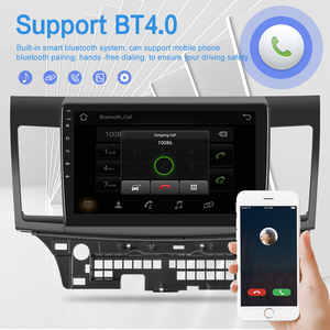 Podofo 2 DIN 10.1 ''android đài phát thanh xe hơi xe Stereo autoradio Wifi GPS <span class=keywords><strong>Navigation</strong></span> BT FM/<span class=keywords><strong>RDS</strong></span> cho Mitsubishi Lancer 2007-2013 - Product Image 3