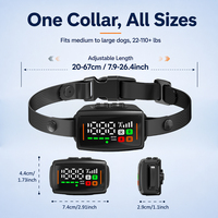 Neues GPS Drahtloses Hundezaun-System 1999m Einstellbarer Radius Vibration Schock IPX7 Wasserdichtes Intelligentes Haustier-Begrenzungshalsband