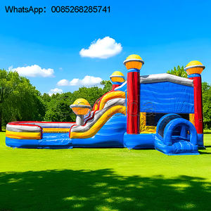 Videurs commerciaux maison de rebond gonflable château sautant piscine videur combinée avec toboggan château gonflable gonflable - Product Image 1