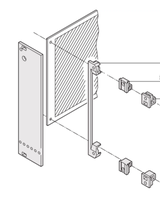 Support de carte PCB en aluminium RDEKONO pour la fixation du panneau frontal, boîtier de commande PC moulé sous pression pour sous-rack, vente directe du fabricant