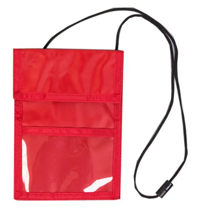 वाटरप्रूफ खेल इवेंट गर्दन वॉलेट और यात्रा गर्दन वॉलेट बैज धारक पासपोर्ट गर्दन बैग के लिए