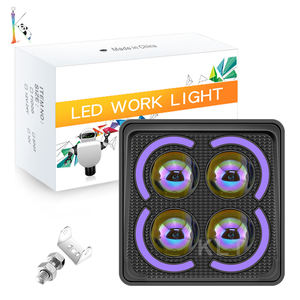 <span class=keywords><strong>KLT</strong></span>, le nouveau design de projecteur LED carré blanc-jaune-ambre, lampe de <span class=keywords><strong>conduite</strong></span> tout-terrain, lampe de travail LED pour voiture et camion - Product Image 2