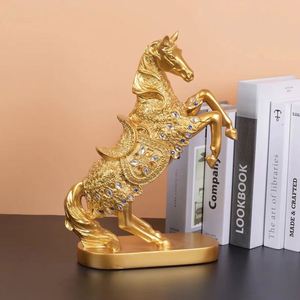Cheval en résine chinoise de luxe, Art déco, élégant et créatif, décoration d'intérieur pour petits espaces, bureaux, salons, meubles TV - Product Image 4