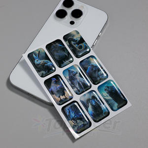 Nhà Sản Xuất Bán Buôn In Tự Thiết Kế Logo Công Ty Thương Hiệu Tên 3D Dome Epoxy Nhựa Dán Cho DIY - Product Image 4