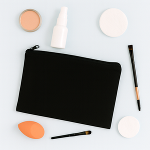 Bolsas de Cosméticos de Lona Personalizadas al por Mayor, de Gran Capacidad, con Asa Suave, Duraderas y Ecológicas, con Cierre Dorado - Product Image 3