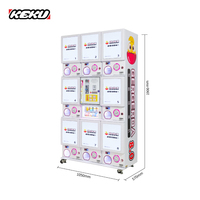 Distributeur automatique de capsules à monnayeur, personnalisé, pour jouets Gacha en forme de grande boule, en anglais, prise US