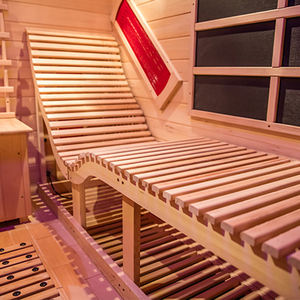 Poltrona da Interno a Infrarossi Lontani in Cedro Rosso Canadese ed Abete per Spa Domestica Certificata ETL - Product Image 5