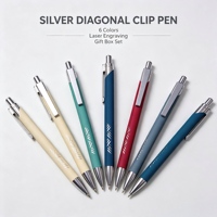 Bolígrafo de Aluminio con Diseño Decorativo Calado, Elegante y Artístico para Regalo de Oficina