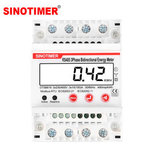 Medidor de Energía Bidireccional Trifásico DTS6619-042 4P RS485 Modbus RTU, Medidor de Energía para Riel DIN, KWh, Voltaje, Corriente, HZ, Vatímetro Z25 - Product Image 1
