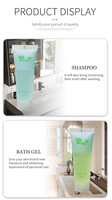 Ensemble de produits de toilette pour hôtel en plastique jetable de 30 ml avec logo personnalisé, shampooing, après-shampoing, gel douche