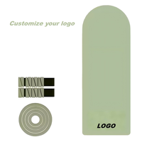 Tapis de yoga Pilates personnalisé avec logo, antidérapant, en PU, avec sangle de transport, poids pour chevilles et poignets