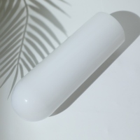 Abat-jour cylindrique long en verre opale, facile à nettoyer, résistant aux rayures, pour suspension intérieure résidentielle et commerciale