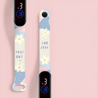 Montre électronique ovale en plastique imperméable, petite et fraîche, best-seller d'usine, montre intelligente pour enfants, montre de sport, montre pour femme et fille