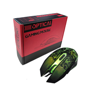 Souris optique ergonomique 6D 3600 DPI avec LED respirante séparée, souris RGB USB pour gamer, ordinateur portable, ordinateur de bureau, souris de jeu filaire ROHS