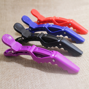 Salon de <span class=keywords><strong>coiffure</strong></span> pince à cheveux alligator en plastique 10 pièces <span class=keywords><strong>coiffure</strong></span> pinces colorées outils de teinture de salon - Product Image 2
