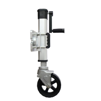 [Alliage d'aluminium] Roue de guidage pivotante pour caravane et remorque de camping-car, capacité 1600 lb, roue de support pour remorque ATV UTV