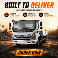 Nouveau camion léger FOTON Oumako E 4*2 de 5 tonnes à faible consommation de carburant et haute performance, diesel, conduite à gauche