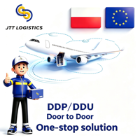 Service de fret aérien en Pologne DDP Porte à Porte avec dédouanement inclus