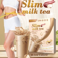 Thé au lait pour la perte de poids chez l'adulte, substitut de repas, amincissant, détoxifiant aux herbes, brûleur de graisse, poudre de shake nutritif pour les régimes détox