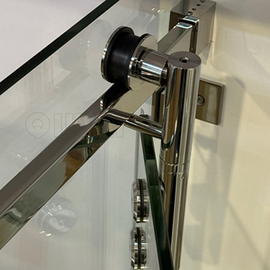 SUS 304 Frameless Modern Bathroom <strong>Shower</strong> Box Folding Door <strong>System</strong> 8mm Glass Durable Silent Rollers Hardware Accessories - Product Image 4